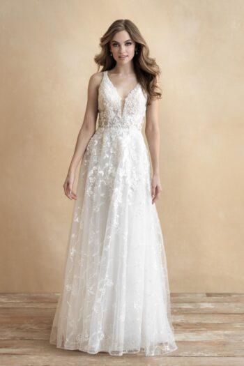 Adele frente - Vestido de noiva evasê - Atelier White Dress