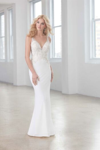 Efigênia frente - vestido de noiva semi sereia - atelier white dress