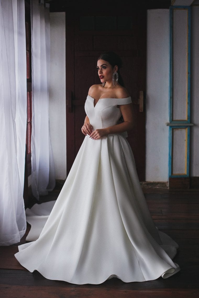 Vestido de noiva estilo princesa