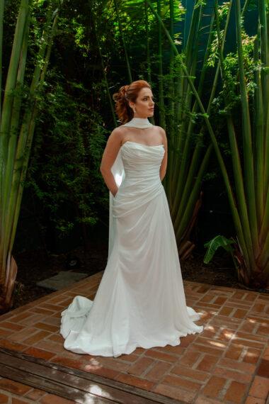 amika frente - vestido de noiva semi sereia - atelier white dress
