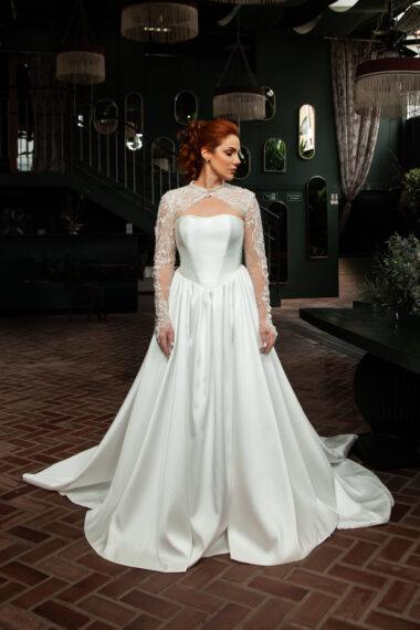 tais frente - vestido de noiva evasê - atelier white dress