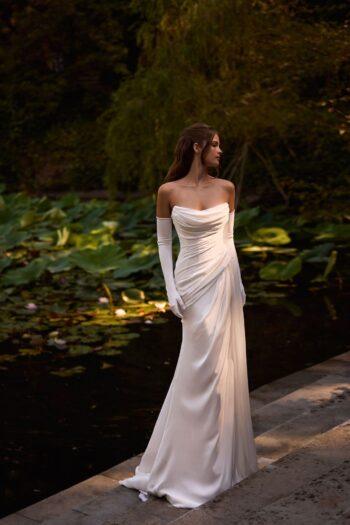 Gaia frente - vestido de noiva semi sereia - atelier white dress