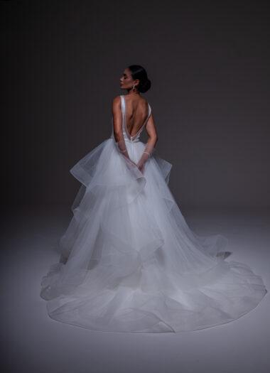 vestido de noiva com saia em tules e babado, perfeito para casamentos ao ar livre - atelier white dress