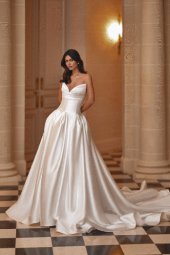 azura frente - vestido de noiva evasê - atelier white dress