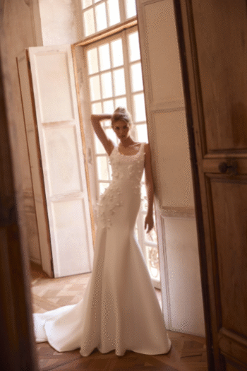 petalia frente - vestido de noiva semi sereia - atelier white dress