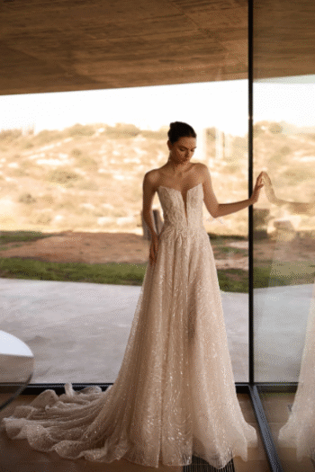 sublime frente - vestido de noiva evasê - atelier white dress