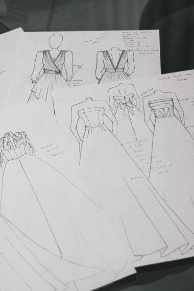 croquis de vestidos de noiva