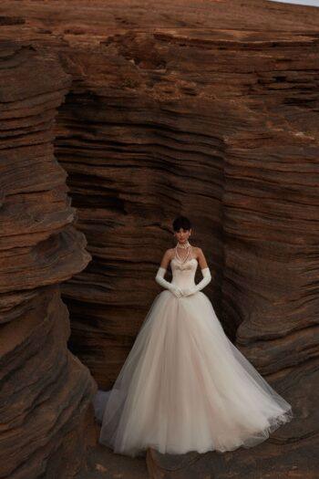 vestido de noiva evasê em tule - atelier white dress