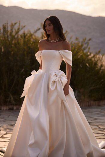 vestido de noiva minimalista em cetim mikado - atelier white dress