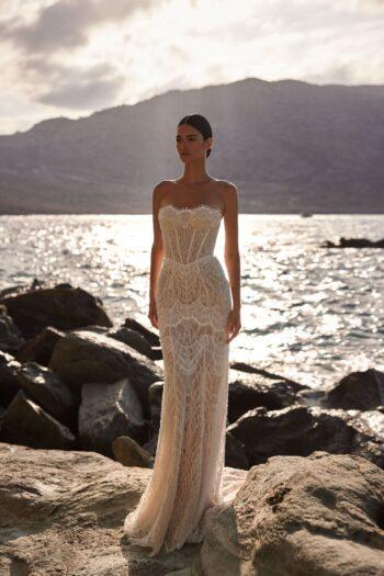 vestido de noiva em renda semi sereia - atelier white dress
