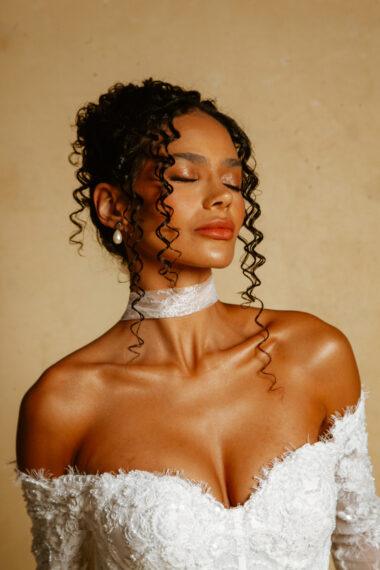 chocker de noiva em renda