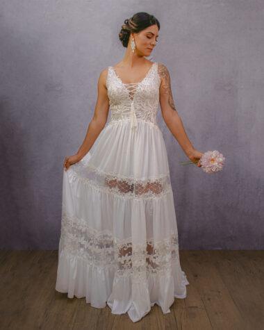 vestido de noiva com renda