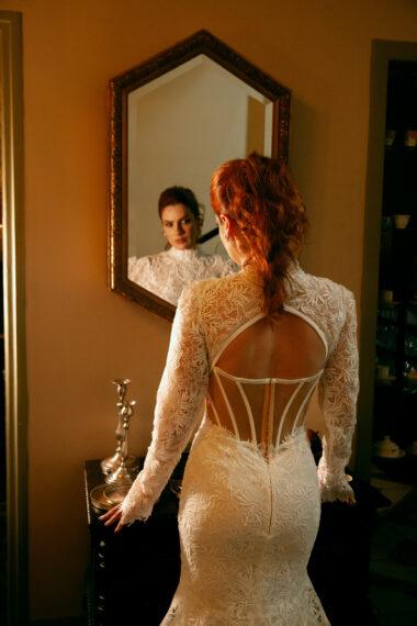 vestido de noiva com renda 